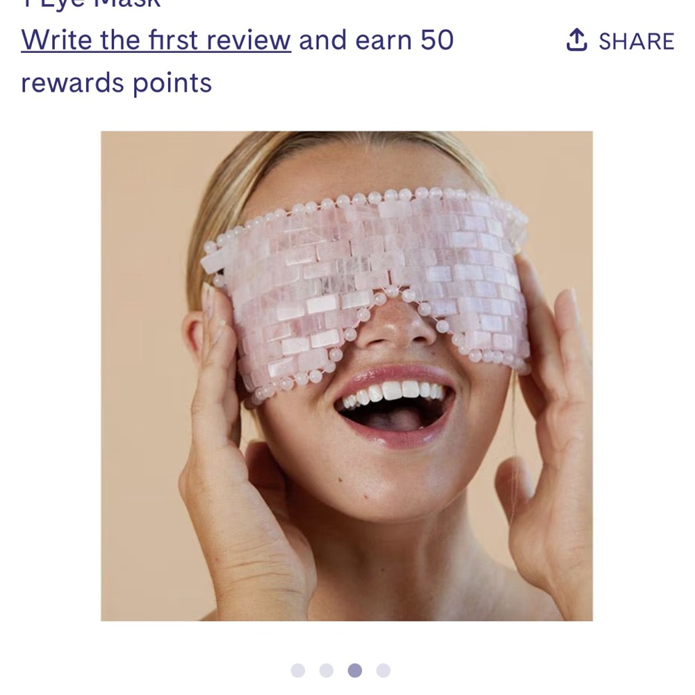 Rose Quartz Eye Mask